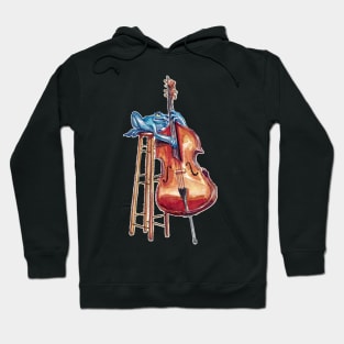 jazz bassist frog Hoodie